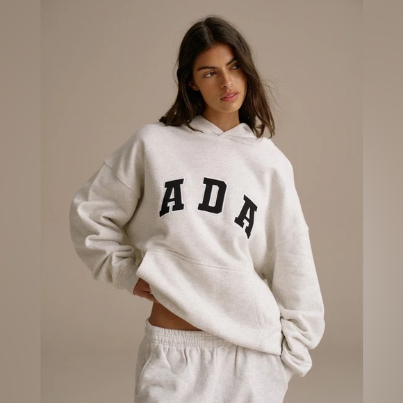Adanola Tops - Adanola ADA oversized hoodie in light gray